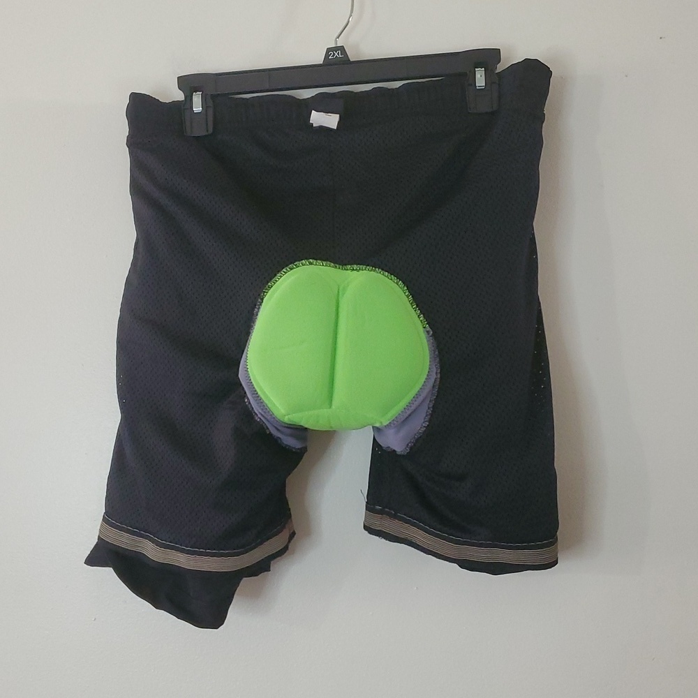 Mens Canari Padded Cycling Shorts Size Medium Black Polyester 9" Drawstring - Picture 9 of 13
